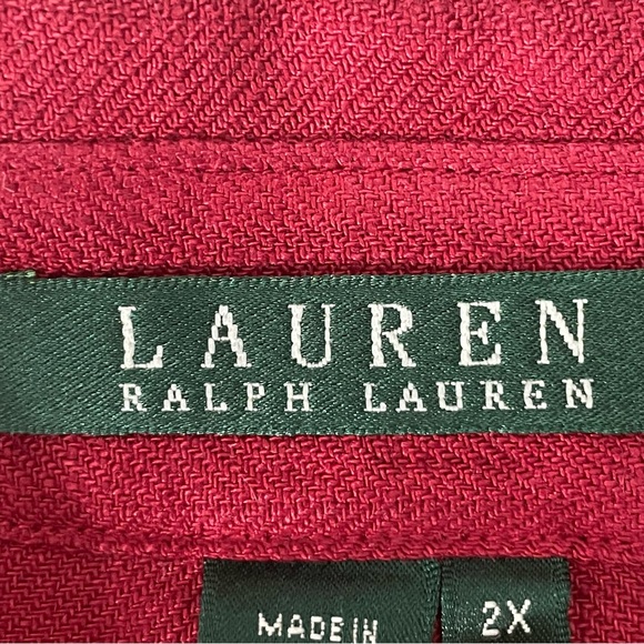 LAUREN RALPH LAUREN Women’s Classic Linen Button Down Shirt - Picture 7 of 8